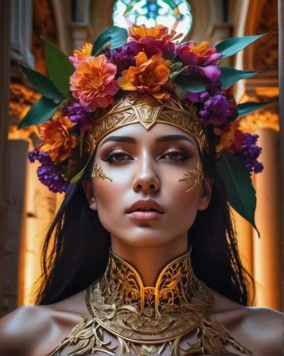 polynesian girl,diwata,headdress,baoshun,oshun,ancient egyptian girl,headdresses,headpiece,polynesian,amazonica,balinese,crown of thorns,amidala,cleopatra,esmeralda,priestess,masquerade,sinulog dancer,marquesan,venetian mask,Photography,Artistic Photography,Artistic Photography 08