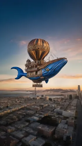 airship,flying saucer,airships,dirigible,skyship,blue whale restaurant