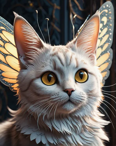 vanessa (butterfly),silver tabby,cat vector,monarch,navi,butterflay,cupido (butterfly),aurora butterfly,regal moth,griffon bruxellois,faerie,cat portrait,faery,fantasy portrait,photoshoot butterfly portrait,felidae,viceroy (butterfly),butterfly background,gryphon,norwegian forest cat,Photography,General,Fantasy