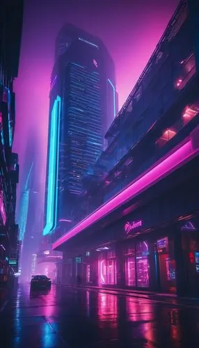 cyberpunk,cybercity,vapor,vdara,guangzhou,polara,miami,shinjuku,fantasy city,futuristic,hkmiami,bladerunner,ultraviolet,cyberscene,purpureum,shanghai,neon arrows,futuristic landscape,noncorporate,synth,Conceptual Art,Sci-Fi,Sci-Fi 26