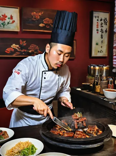 Imagine being a chef at Antoya Korean BBQ. Write a diary entry about your day.,korean chinese cuisine,korean royal court cuisine,peking duck,anhui cuisine,korean cuisine,huaiyang cuisine,galbi,mongoli