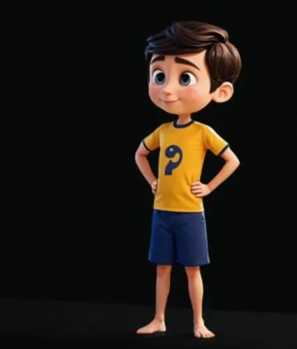 cute cartoon character,raimon,thomaz,lucas,upin,rainald