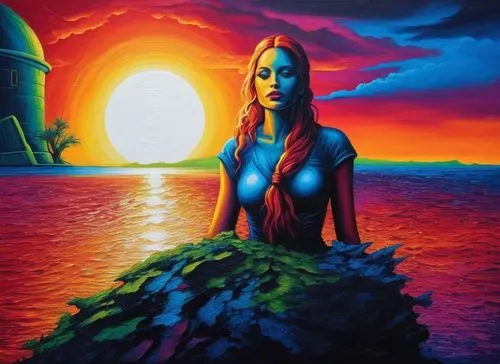 inanna,ladyland,fantasy art,fantasy picture,klarwein,fathom,amphitrite,barsoom,atlantica,ashtar,welin,hawkwind,skyclad,shamanic,nereids,ariadne,fantasy woman,blue moon rose,babalon,andromeda,Illustration,Realistic Fantasy,Realistic Fantasy 25