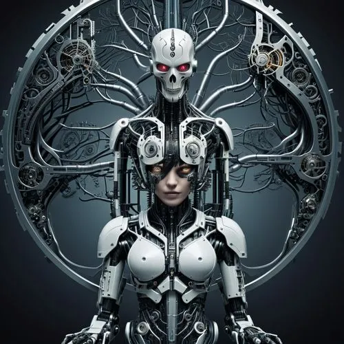 biomechanical,cybernetic,cybernetics,cybernetically,automatons,mechanoid,Conceptual Art,Sci-Fi,Sci-Fi 09