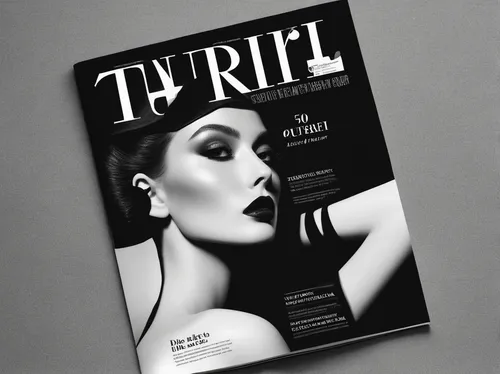 Craft an elegant and sophisticated mockup of a magazine cover for a fashion publication.,print publication,magazine - publication,dita,trijet,tilda,magazine cover,tiple,tilia,the print edition,cover,t