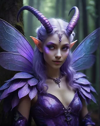 violet head elf,evil fairy,fae,faerie,dark elf,faery,fantasy portrait,fantasy art,the enchantress,fairy queen,fantasy picture,fantasy woman,purple,violet,mara,sorceress,purple skin,fairy,lavendar,precious lilac,Art,Classical Oil Painting,Classical Oil Painting 06