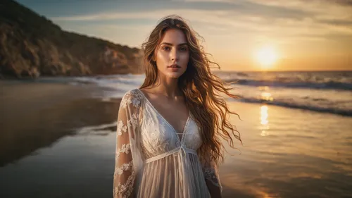 girl on the dune,girl in a long dress,beach background,portrait photography,malibu,by the sea,girl in a long,passion photography,sun and sea,the girl in nightie,mystical portrait of a girl,young woman