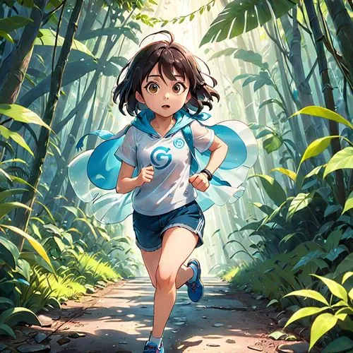 arrietty,little girl running,kumiko,studio ghibli,ghibli,himawari,Anime,Anime,Realistic