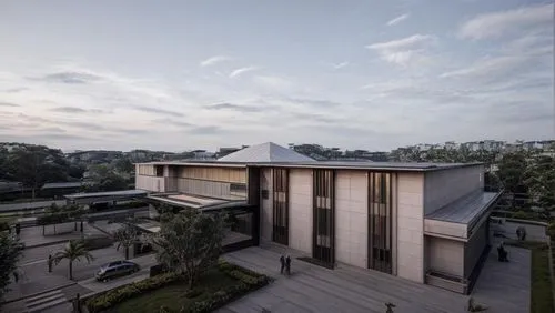 night view with clear sky
,modern architecture,universiti malaysia sabah,modern house,archidaily,contemporary,shenzhen vocational college,asian architecture,exposed concrete,residential house,dunes ho