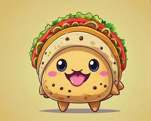 taco,tacurong,mowich,burger emoticon,chicken bao,tacos food,Illustration,Japanese style,Japanese Style 01