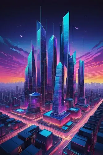 cybercity,cybertown,futuristic landscape,cityscape,metropolis,cyberport,colorful city,fantasy city,futuristic,microdistrict,cyberworld,cyberpunk,cyberia,futurist,synth,cyberscene,cityzen,ctbuh,hypermodern,city skyline,Conceptual Art,Daily,Daily 34