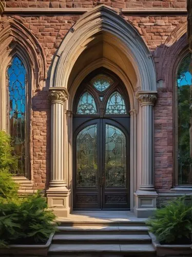 mdiv,church door,pcusa,front door,entranceway,entryway,garden door,kykuit,pointed arch,doorway,entrances,altgeld,portal,front gate,three centered arch,doorways,main door,mercyhurst,archways,qub,Illustration,Paper based,Paper Based 11