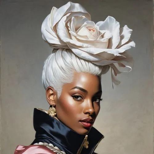 ororo,pompadour,beautiful bonnet,fantasy portrait,whitmore,afrofuturism,leyendecker,lilandra,effie,aveline,heatherley,magnolia,milliners,bonnet,milliner,neotraditional,pinkard,pompadours,linden blossom,blanche,Photography,Fashion Photography,Fashion Photography 03