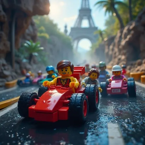 lego background,lego car,lego city,autopia,minifigures,lego trailer,Photography,General,Cinematic