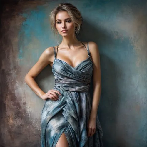 girl in a long dress,torn dress,godward,zakharov,evening dress,zakharova,Conceptual Art,Daily,Daily 32