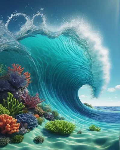 ocean waves,ocean background,tidal wave,water waves,mermaid scales background,ocean floor,ocean underwater,underwater landscape,wave pattern,underwater background,sea water splash,tropical sea,ocean paradise,seawater,big wave,ocean,mermaid background,world digital painting,waves,coral reef,Unique,3D,Modern Sculpture