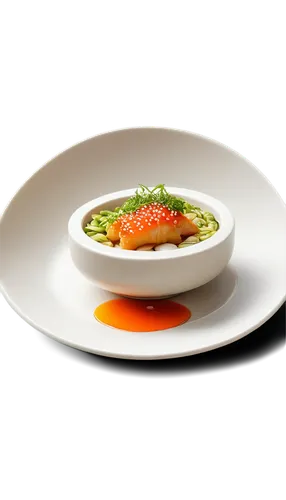 Delicious dish, Japanese cuisine, steaming hot, white plate, rounded edges, ceramic material, glossy finish, shallow depth of field, warm color tone, cinematic lighting, savory aroma, mouthwatering, c