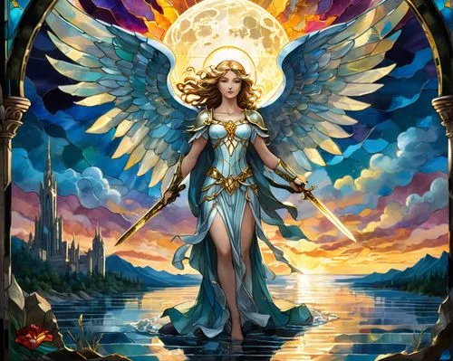 archangels,seraphim,dawnstar,sigyn,goddess of justice,archangel,metatron,cherubim,arianrhod,etheria,sirene,the archangel,goldmoon,seraph,sorceress,frigga,fantasy art,adelpha,zodiac sign libra,athena,Unique,Paper Cuts,Paper Cuts 08