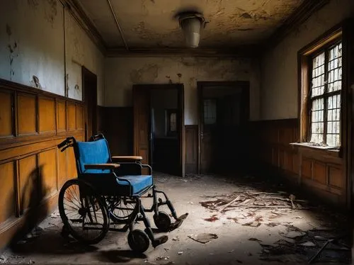 sanitorium,abandoned school,abandoned room,sanitarium,wheel chair,asylum,sanatorium,abandoned places,abandoned,wheelchair,urbex,holy spirit hospital,wheelchairs,asylums,abandoned place,abandono,derelict,disablement,inpatient,abandonments,Art,Classical Oil Painting,Classical Oil Painting 06