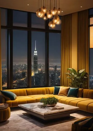 penthouses,apartment lounge,livingroom,minotti,living room,sky apartment,woodsen,great room,manhattan,modern living room,sitting room,luxury property,modern decor,luxury suite,luxury home interior,luxe,contemporary decor,manhattan skyline,skyloft,tishman,Illustration,Retro,Retro 04