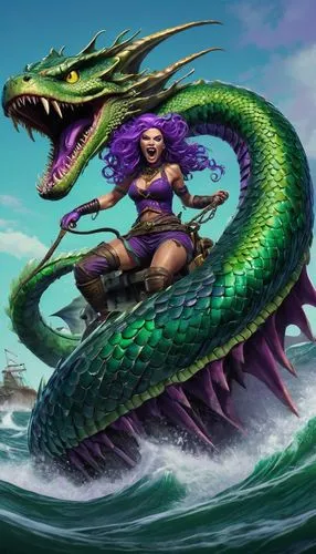 scylla,medusa gorgon,lamia,sirena,medusa,crocodile woman,Illustration,American Style,American Style 01