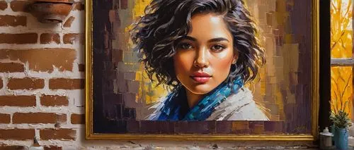 adnate,photo painting,woman at cafe,copper frame,street artist,portrait background,custom portrait,oil painting on canvas,lumidee,bohemian art,art painting,glass painting,sherine,city ​​portrait,italian painter,crayon frame,oil painting,digiart,artist portrait,mexican painter,Illustration,Paper based,Paper Based 03