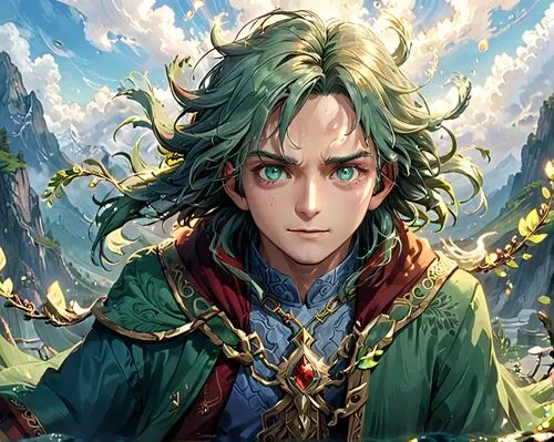 jrr tolkien,game illustration,merlin,male elf,cg artwork,dragon of earth,bard,elf,amano,wiz,portrait background,leo,fantasy portrait,christmas banner,nelore,loki,alexander,male character,elven,background image,Anime,Anime,General