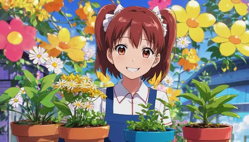 yui hirasawa k-on,flower background,flower stand,haruhi suzumiya sos brigade,holding flowers,girl in flowers,sakura flowers,sakura background,mikuru asahina,beautiful girl with flowers,gardening,bright flowers,student flower,sakura flower,potted flowers,芦ﾉ湖,may flowers,flowerpot,flowers png,floral greeting,Illustration,Japanese style,Japanese Style 03