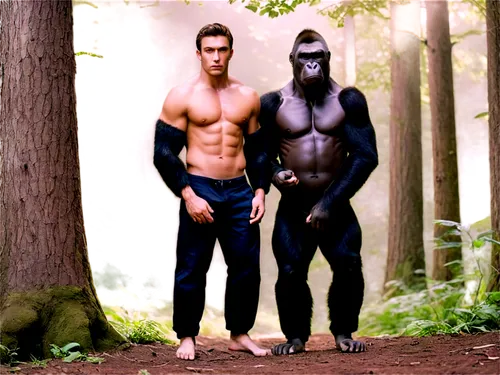 adam and eve,gorillas,werewolves,satyrs,fischerspooner,lycans,silverbacks,werewolve,bonobos,bigfoot,apeman,werewolf,primates,mahadev,skinwalkers,grodd,stenmark,garden of eden,gigantopithecus,hollyoaks,Photography,Artistic Photography,Artistic Photography 12