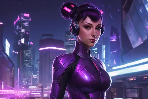 catwoman,widowmaker,cyberpunk,sci fiction illustration,purple,ursa,cg artwork,la violetta,purple wallpaper,hk,jaya,purple background,ultraviolet,nova,futuristic,hong,violet,fantasia,sci fi,symetra,Conceptual Art,Oil color,Oil Color 12