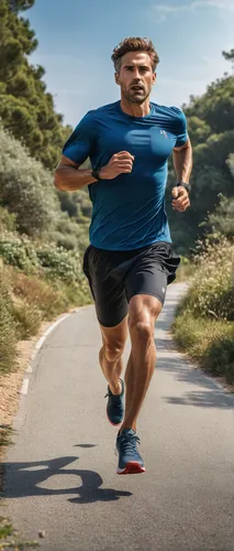 Realistic illustration of man running,middle-distance running,long-distance running,run uphill,endurance sports,running fast,racewalking,ultramarathon,run,free running,to run,running,half-marathon,aer