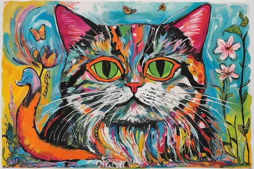 cat portrait,flower cat,cat sparrow,watercolor cat,calico cat,tabby cat,pet portrait,cat,glass painting,cat on a blue background,drawing cat,tiger cat,cat vector,calico,flower animal,feline,cat frame,cartoon cat,doodle cat,popart,Conceptual Art,Graffiti Art,Graffiti Art 10