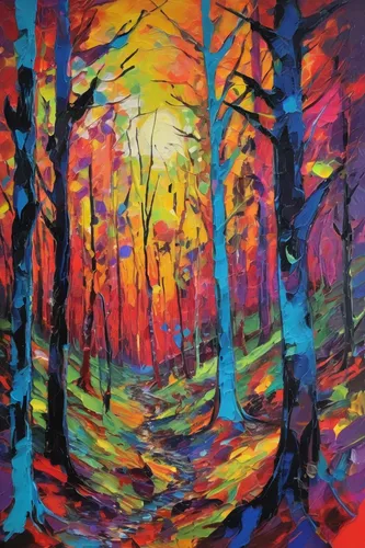 forest landscape,birch forest,autumn forest,birch alley,frutti di bosco,forest background,forest road,autumn landscape,mixed forest,autumn trees,painted tree,forest path,winter forest,oil painting on canvas,fall landscape,forest of dreams,the forest,forest glade,row of trees,tree grove,Conceptual Art,Oil color,Oil Color 21