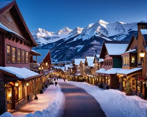 alpine village,zermatt,chamonix,suiza,grindelwald,mountain village,alagna,alpes,winter village,banff,murren,courchevel,banff alberta,kandern,the alps,alps,canadian rockies,santa's village,norquay,ski resort,Conceptual Art,Fantasy,Fantasy 06