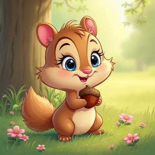 cute cartoon character,squirell,cute cartoon image,squeakquel,cartoon animal,tittlemouse