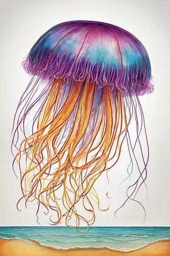 lion's mane jellyfish,jellyfish,jellyfish collage,cnidaria,sea jellies,portuguese man o' war,box jellyfish,jellyfishes,sea anemone,polyp,jellies,cnidarian,sea anemones,anemone of the seas,euphyllia paraancora,flaccid anemone,marine invertebrates,large anemone,anemonin,anemone apennina,Art,Artistic Painting,Artistic Painting 05