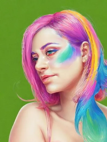 rainbow unicorn,rainbow pencil background,unicorn art,rainbow background,colorful,fausta,lauper,transadelaide,marzia,rainbow waves,unicorn background,neon makeup,colored pencil background,unicorn and rainbow,grimes,technicolor,uffie,colourful pencils,girl pony,fantasy portrait,Design Sketch,Design Sketch,Character Sketch