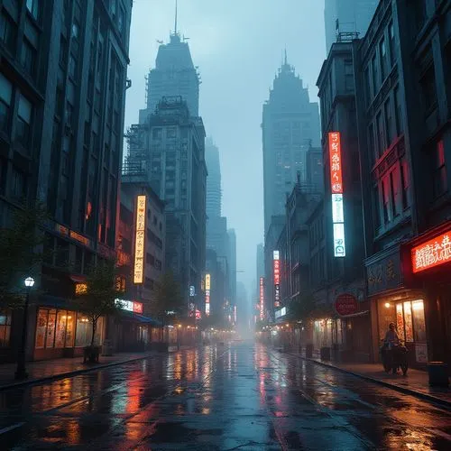 chinatown,metropolis,bladerunner,soho,city corner,manhattan,coruscant,raimi,arkham,cityscape,cybercity,new york streets,business district,shanghai,sidestreet,street canyon,render,cityzen,downtown,greystreet,Photography,General,Realistic