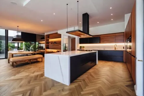 modern kitchen interior,modern kitchen,kitchen design,interior modern design,hardwood floors,modern minimalist kitchen,contemporary decor,wood casework,gaggenau,kitchen interior,wood floor,modern decor,tile kitchen,wooden floor,modern style,big kitchen,smart house,danish house,modern house,luxury home interior