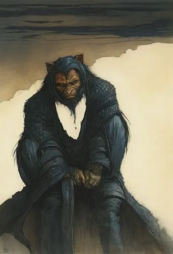 FEROZ,beorn,blacksad,bear guardian,bugbear,bearman,gargamel,Illustration,Realistic Fantasy,Realistic Fantasy 06