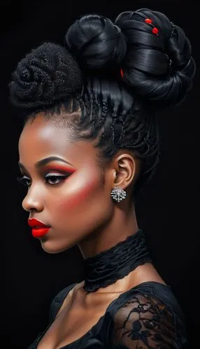 derivable,afrofuturism,african woman,black queen,afroasiatic,geisha girl,black woman,african art,african american woman,braid african,nzinga,africaine,prophetess,hairpieces,ifeoma,amaka,melanic,afrodisiac,chrisette,vodun,Conceptual Art,Daily,Daily 22