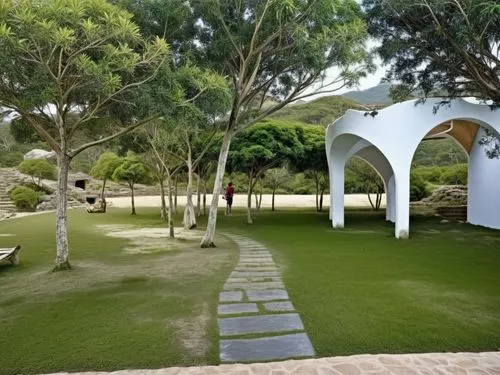 hyang garden,landscape design sydney,landscape designers sydney,monastery garden,green lawn,garden design sydney,Photography,General,Realistic