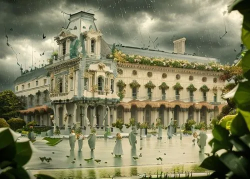 water castle,water palace,ghost castle,baroque,fantasy picture,fairy tale castle,palace,castle of the corvin,haunted castle,venetian,venetia,house of the sea,castelul peles,europe palace,vizcaya,rococo,fairytale castle,the palace,belvedere,city palace