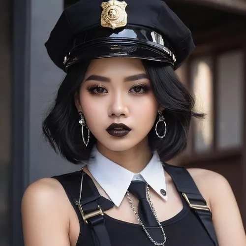 policewoman,policewomen,officer,police hat,police officer,beret,gcpd,vintage asian,michiko,junji,asian costume,asami,azumi,popo,arresting,nisei,police uniforms,policeman,asian,leather hat,Photography,General,Natural