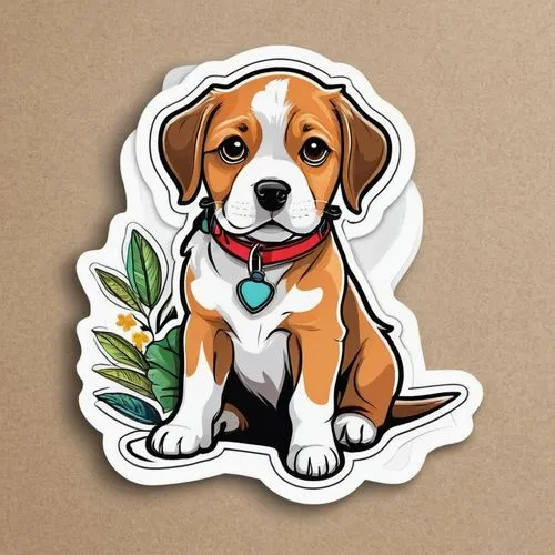 beagle,dubernard,animal stickers,clipart sticker,jack russel terrier,dog illustration,christmas stickers,beagles,pup,jack russell terrier,dog poison plant,vector illustration,st bernard,stickers,oberweiler,coonhound,beag,foxhound,sticker,basset,Unique,Design,Sticker