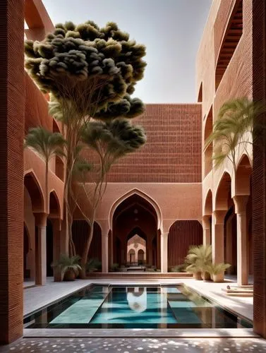 riad,courtyard,inside courtyard,marrakesh,qasr al watan,marrakech,morocco,islamic architectural,madinat,qasr al kharrana,king abdullah i mosque,ouarzazate,moroccan pattern,moorish,al qudra,persian arc