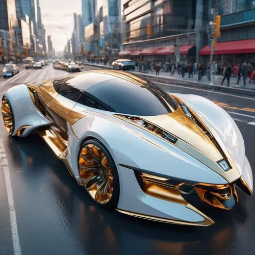 futuristic car,concept car,goldtron,automobil,supercar car,3d car wallpaper,electric sports car,gold lacquer,gold plated,autocar,sportscar,supercar,3d car model,fast car,opel record p1,italdesign,gold paint stroke,autotron,superbus,super car,Conceptual Art,Sci-Fi,Sci-Fi 03