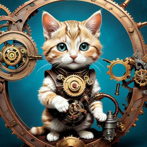 steampunk,steampunk gears,clockmaker,watchmaker,tock,ship's wheel,Conceptual Art,Fantasy,Fantasy 25