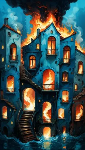 fire background,burning house,city in flames,waterfire,houses clipart,firehouses,halloween background,fireroom,cartoon video game background,fire disaster,house fire,the haunted house,haunted house,fire artist,smokehouses,safehouses,fireplaces,inferno,door to hell,pyromania,Conceptual Art,Fantasy,Fantasy 21