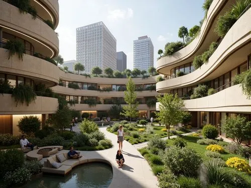 biopolis,wintergarden,barbican,sathorn,streamwood,interlace,ecotopia,safdie,sathon,bahru,futuristic architecture,bjarke,seidler,courtyards,transbay,parkroyal,roof garden,urban design,capitaland,garden design sydney